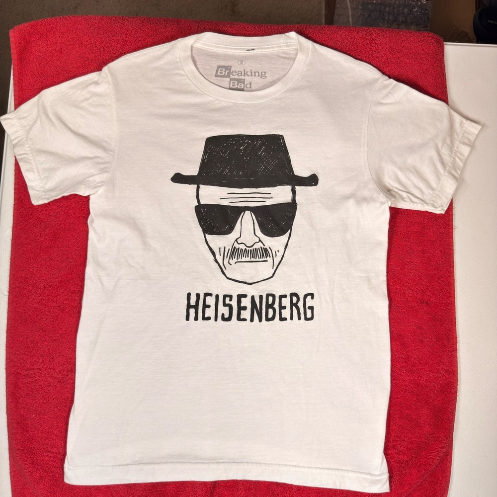 Breaking Bad Heisenberg Graphic T-Shirt Ripple Junction Walter White White Small